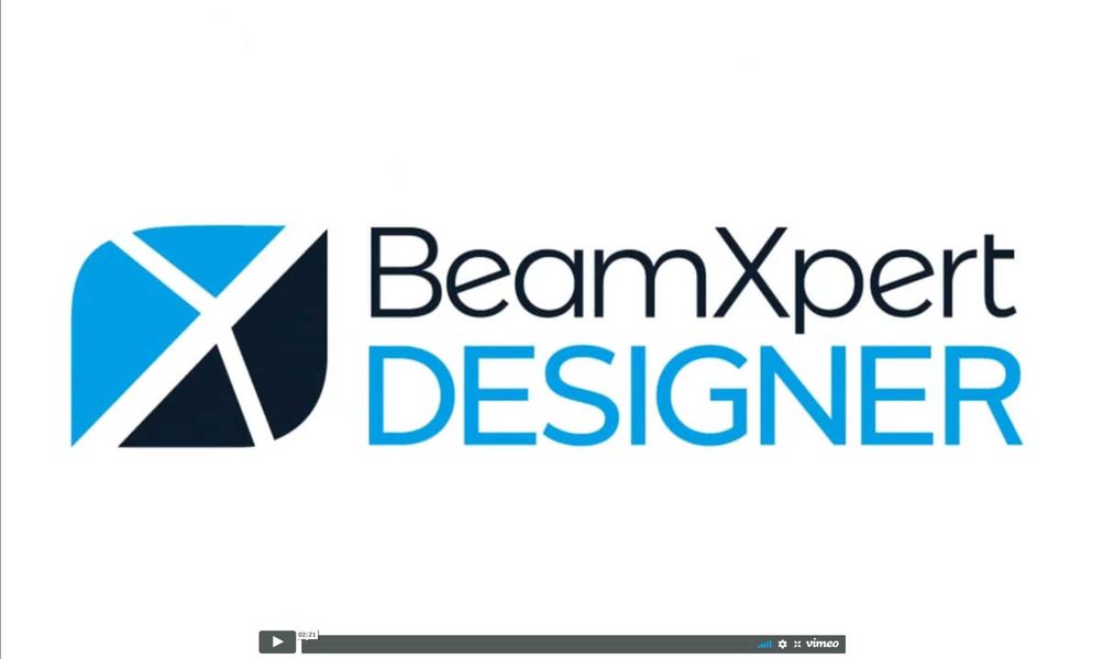 Produktvideo BeamXpertDESIGNER - ein Überblick in 10 min: schnell lernen, intuitiv arbeiten, 3D CAD-ähnlich, Echtzeitsimulation und Komponentendatenbank